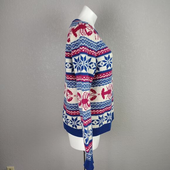 Vineyard Vines Lambswool Fair Isle Lobster Sweater Size XL - Picture 2 of 14